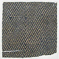 Textile Fragment, Cotton, plain weave; block-printed, resist dyed