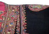 Coat (Choga), Wool, silk; twill weave, embroidered 
Lining: Silk; plain weave, brocaded