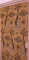Textile Panel, Silk, cotton, metal wrapped thread; cut and voided velvet, brocaded