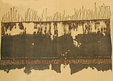 Textile Fragment, Wool, linen; plain weave, tapestry weave