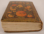 Qur'an Manuscript with Lacquer Binding, Manuscript: Ink, opaque watercolor, and gold on paper
Binding: pasteboard; painted and lacquered