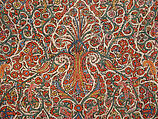 Shawl, Wool; embroidered