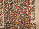 Shawl, Wool; embroidered