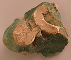 Ceramic Fragment, Earthenware; molded and glazed