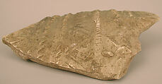 Ceramic Fragment, Earthenware; incised, molded
