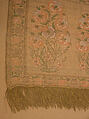 Sash with Flowering Plants, Silk, silver and gilded metal wrapped thread; taqueté, brocaded