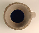 Ewer, Earthenware; molded decoration, unglazed