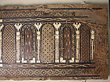 Panel, Wood (fig); mosaic with bone and four different types of wood