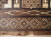 Panel, Wood (fig); mosaic with bone and four different types of wood
