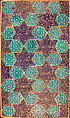 Star- and Hexagonal-Tile Panel, Stonepaste; polychrome tiles glazed in turquoise and blue and molded under transparent glaze