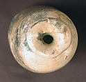 Bottle, Glass, green; blown