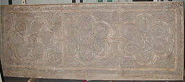 Dado Panel, Stucco; carved