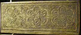 Dado Panel, Stucco; carved