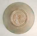 Imitation Green-Splashed Samarra Ware, Earthenware; painted in black with splashes of green on opaque white (tin) glaze