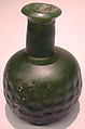 Bottle, Glass, green; mold blown