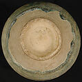 Jar, Earthenware; gritty gray body, turquoise glaze