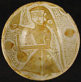 Imported Luster Bowl, Earthenware; luster-painted on an opaque white glaze