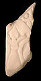 Fragment of a Carved and Painted Dado Panel, Stone (prob. alabaster); carved