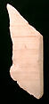 Fragment of a Carved and Painted Dado Panel, Stone (prob. alabaster); carved
