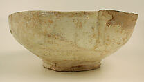 Spouted Bowl, Inscribed "Sovereignty is God's", Earthenware; white slip with black slip decoration under transparent glaze