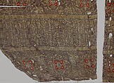 Chasuble Fragment, Silk, gilded metal wrapped silk thread; lampas