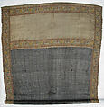 Chadar, Cotton and metal wrapped thread; tapestry-woven
Border: silk and metal wrapped thread