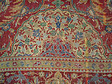 Ottoman Court Carpet, Wool (warp, weft and pile); asymmetrically knotted pile