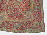 Ottoman Court Carpet, Wool (warp, weft and pile); asymmetrically knotted pile