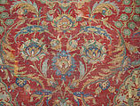 Ottoman Court Carpet, Wool (warp, weft and pile); asymmetrically knotted pile