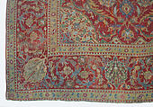 Ottoman Court Carpet, Wool (warp, weft and pile); asymmetrically knotted pile
