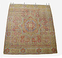 Carpet, Wool (warp, weft and pile); asymmetrically knotted pile