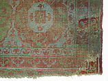 Carpet, Wool (warp, weft and pile); asymmetrical knotted pile
