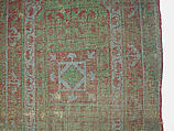 Carpet, Wool (warp, weft and pile); asymmetrical knotted pile