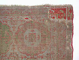 Carpet, Wool (warp, weft and pile); asymmetrical knotted pile