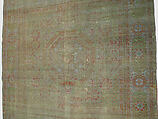 Carpet, Wool (warp, weft and pile); asymmetrical knotted pile