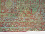 Carpet, Wool (warp, weft and pile); asymmetrical knotted pile