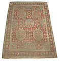 Carpet, Wool (warp, weft and pile); asymmetrically knotted pile