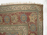Carpet, Wool (warp, weft and pile); asymmetrically knotted pile