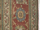 Carpet, Wool (warp, weft and pile); asymmetrically knotted pile