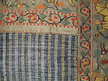 Chadar, Cotton and metal wrapped thread; tapestry-woven
Border: silk and metal wrapped thread