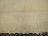 Shawl, Wool; twill weave and double interlocking twill tapestry weave