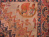 "Portuguese" Carpet with Maritime Scenes, Cotton (warp, weft, and pile); wool (pile); asymmetrically knotted pile
