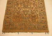 The Czartoryski Carpet, Cotton (warp), silk (weft and pile), metal wrapped thread; asymmetrically knotted pile, brocaded