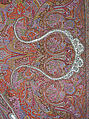 Shawl, Wool; woven and embroidered