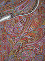 Shawl, Wool; woven and embroidered