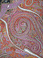 Shawl, Wool; woven and embroidered