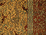 The Anhalt Medallion Carpet, Cotton (warp), silk (weft), wool (pile); asymmetrically knotted pile