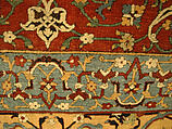 The Anhalt Medallion Carpet, Cotton (warp), silk (weft), wool (pile); asymmetrically knotted pile