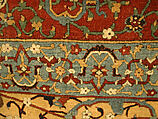 The Anhalt Medallion Carpet, Cotton (warp), silk (weft), wool (pile); asymmetrically knotted pile