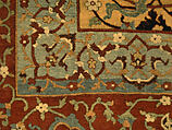 The Anhalt Medallion Carpet, Cotton (warp), silk (weft), wool (pile); asymmetrically knotted pile